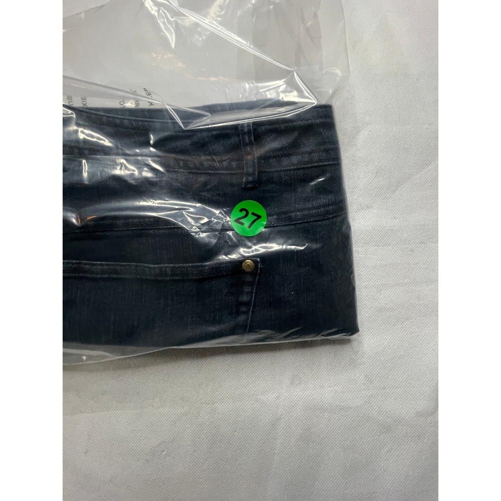 Ellen Tracy Jeans Women 18 Blue Dark Wash Straight Leg Mid Rise Denim Pants - Picture 9 of 10
